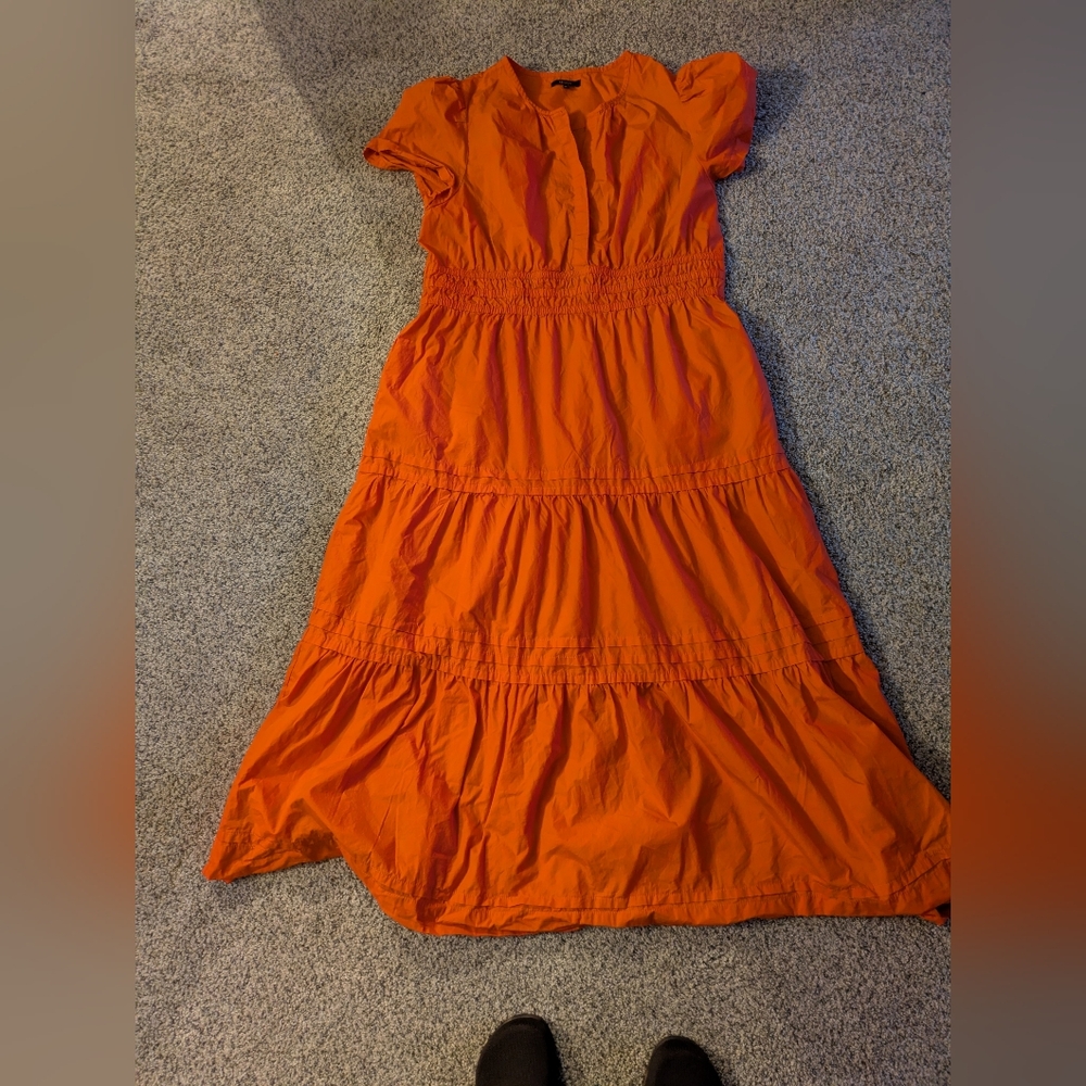 Quince 109% Organic Cotton Poplin Tiered Maxi Dress - Picture 5 of 8
